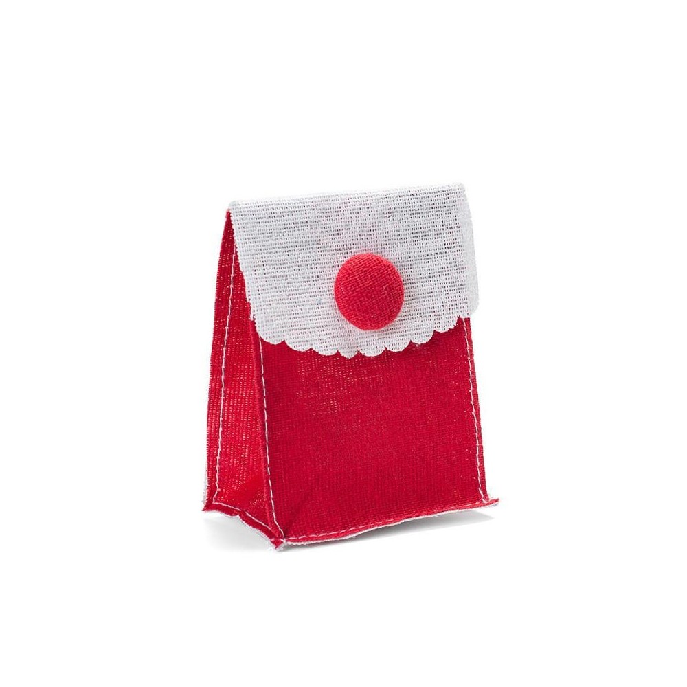 POCHETTE CBOTTONE ROSSA